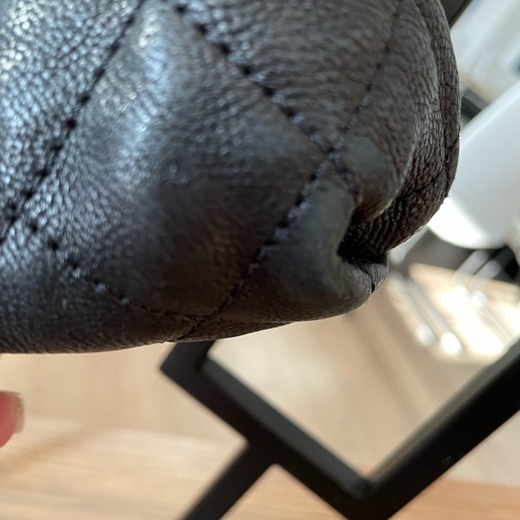 Chanel Shoulder Bag Quilted Caviar Leather woven in leather chain one strap - Picture 6 of 16